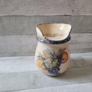 Home & Garden Party Lidded Canister Potpourri Jar Grapevine Fruit Design